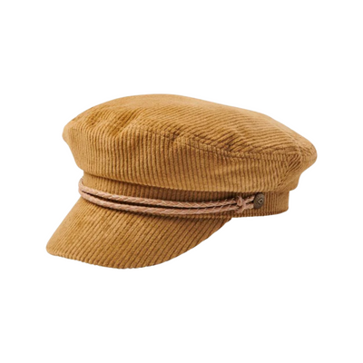 Product image of the fiddler cap in the color brown cord