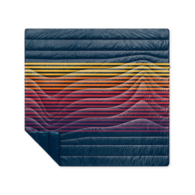 Product image of the Rumpl Original Puffy Blanket in Deepwater Rays