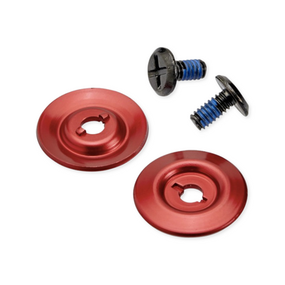 Product image of Helmet Hardware Kit in red with black screws