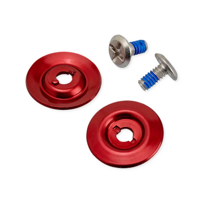 Product image of Helmet Hardware Kit in red with silver screws