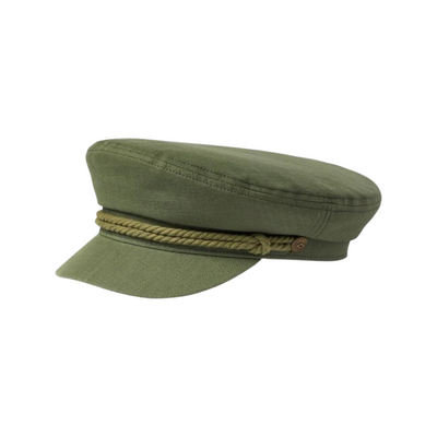 Product image of the Fiddler Cap in the color olive green