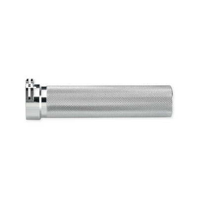 Product image of the Whiskey Throttle Tube in raw silver