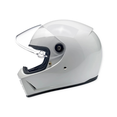 Product image of the Lane Splitter helmet in gloss white